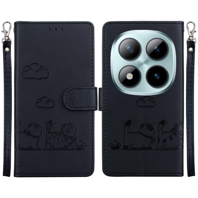Cute Cats RFID Leather Phone Case, For Redmi A7 Pro 4G / 5G 171mm / Poco C85x 5G, For Redmi 15a 5G, For Redmi Turbo 5 Max 5G / Poco X8 Pro Max 5G, For Redmi Turbo 5 5G / Poco X8 Pro 5G, For Redmi Note 15 Pro+ 5G 163.3mm / Poco M8 Pro 5G                ...