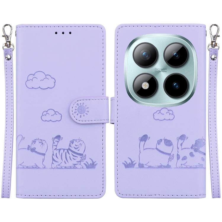 Cute Cats RFID Leather Phone Case, For Redmi A7 Pro 4G / 5G 171mm / Poco C85x 5G, For Redmi 15a 5G, For Redmi Turbo 5 Max 5G / Poco X8 Pro Max 5G, For Redmi Turbo 5 5G / Poco X8 Pro 5G, For Redmi Note 15 Pro+ 5G 163.3mm / Poco M8 Pro 5G                ...