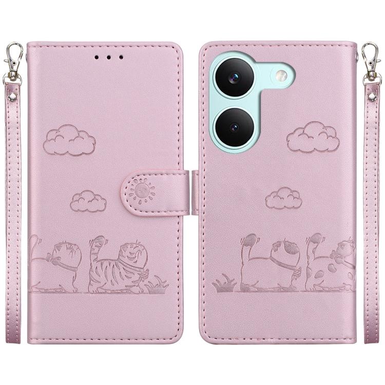 Cute Cats RFID Leather Phone Case, For Redmi A7 Pro 4G / 5G 171mm / Poco C85x 5G, For Redmi 15a 5G, For Redmi Turbo 5 Max 5G / Poco X8 Pro Max 5G, For Redmi Turbo 5 5G / Poco X8 Pro 5G, For Redmi Note 15 Pro+ 5G 163.3mm / Poco M8 Pro 5G                ...