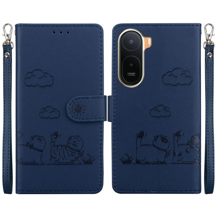 Cute Cats RFID Leather Phone Case, For Redmi A7 Pro 4G / 5G 171mm / Poco C85x 5G, For Redmi 15a 5G, For Redmi Turbo 5 Max 5G / Poco X8 Pro Max 5G, For Redmi Turbo 5 5G / Poco X8 Pro 5G, For Redmi Note 15 Pro+ 5G 163.3mm / Poco M8 Pro 5G                ...