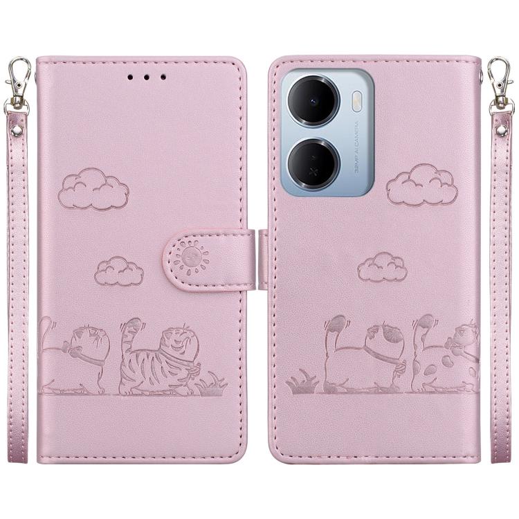 Cute Cats RFID Leather Phone Case, For Redmi A7 Pro 4G / 5G 171mm / Poco C85x 5G, For Redmi 15a 5G, For Redmi Turbo 5 Max 5G / Poco X8 Pro Max 5G, For Redmi Turbo 5 5G / Poco X8 Pro 5G, For Redmi Note 15 Pro+ 5G 163.3mm / Poco M8 Pro 5G                ...