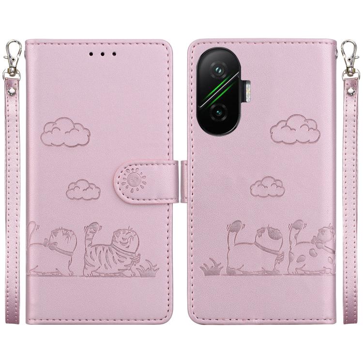 Cute Cats RFID Leather Phone Case, For Redmi A7 Pro 4G / 5G 171mm / Poco C85x 5G, For Redmi 15a 5G, For Redmi Turbo 5 Max 5G / Poco X8 Pro Max 5G, For Redmi Turbo 5 5G / Poco X8 Pro 5G, For Redmi Note 15 Pro+ 5G 163.3mm / Poco M8 Pro 5G                ...