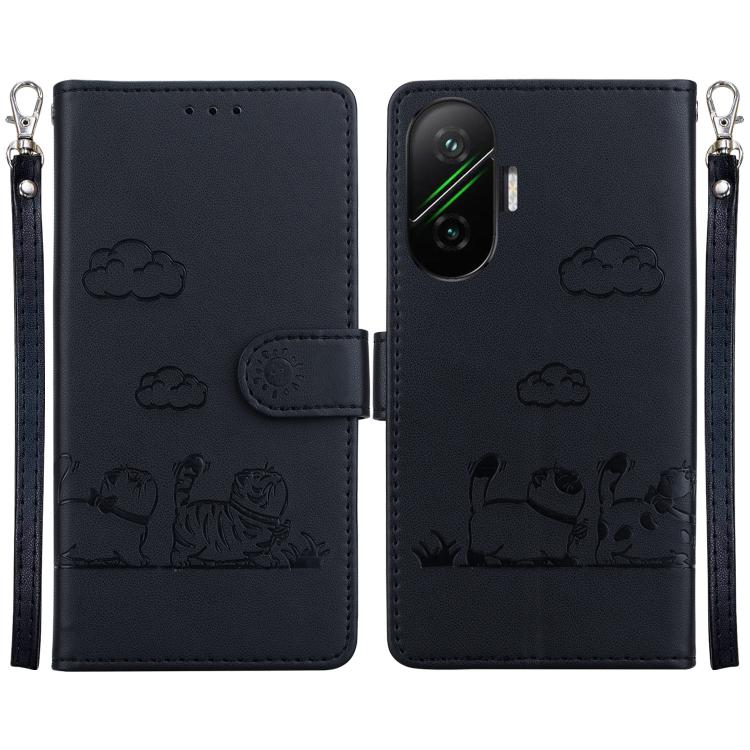 Cute Cats RFID Leather Phone Case, For Redmi A7 Pro 4G / 5G 171mm / Poco C85x 5G, For Redmi 15a 5G, For Redmi Turbo 5 Max 5G / Poco X8 Pro Max 5G, For Redmi Turbo 5 5G / Poco X8 Pro 5G, For Redmi Note 15 Pro+ 5G 163.3mm / Poco M8 Pro 5G                ...
