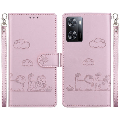 Cute Cats RFID Leather Phone Case, For Realme 12+, For Realme C53, For Realme 12 Pro+ Global, For Realme C67 4G Global, For Realme 11 Pro 5G, For Realme C65 4G, For Realme C55, For Realme V23