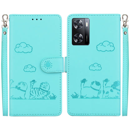 Cute Cats RFID Leather Phone Case, For Realme 12+, For Realme C53, For Realme 12 Pro+ Global, For Realme C67 4G Global, For Realme 11 Pro 5G, For Realme C65 4G, For Realme C55, For Realme V23