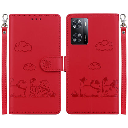 Cute Cats RFID Leather Phone Case, For Realme 12+, For Realme C53, For Realme 12 Pro+ Global, For Realme C67 4G Global, For Realme 11 Pro 5G, For Realme C65 4G, For Realme C55, For Realme V23