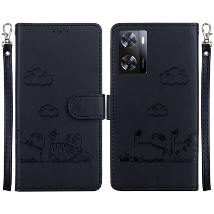 Cute Cats RFID Leather Phone Case, For Realme 12+, For Realme C53, For Realme 12 Pro+ Global, For Realme C67 4G Global, For Realme 11 Pro 5G, For Realme C65 4G, For Realme C55, For Realme V23