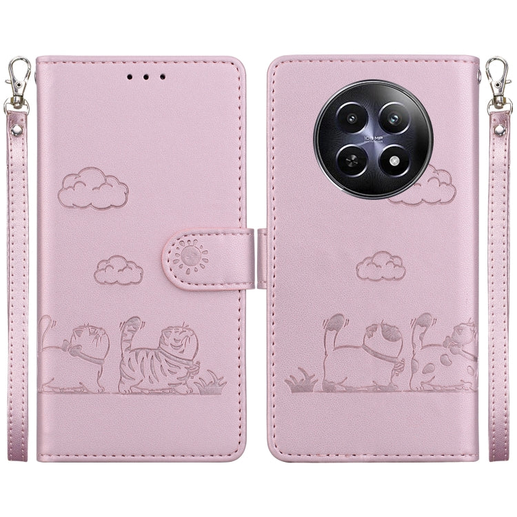 Cute Cats RFID Leather Phone Case, For Realme C100 4G / C100i 4G, For Realme 16 5G, For Realme 16 Pro+ 5G, For Realme 16 Pro 5G, For Realme 15T 5G, For Realme Narzo 80 Lite 4G / C71 India, For Realme 15 5G / Realme 15 Pro 5G, For Realme 14             ...