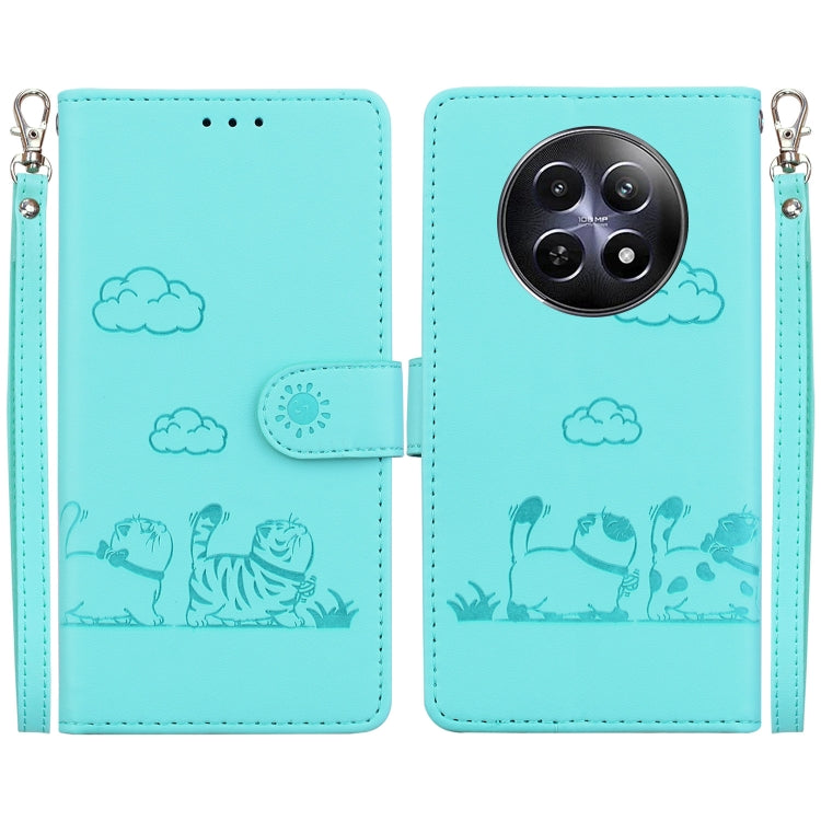 Cute Cats RFID Leather Phone Case, For Realme C100 4G / C100i 4G, For Realme 16 5G, For Realme 16 Pro+ 5G, For Realme 16 Pro 5G, For Realme 15T 5G, For Realme Narzo 80 Lite 4G / C71 India, For Realme 15 5G / Realme 15 Pro 5G, For Realme 14             ...