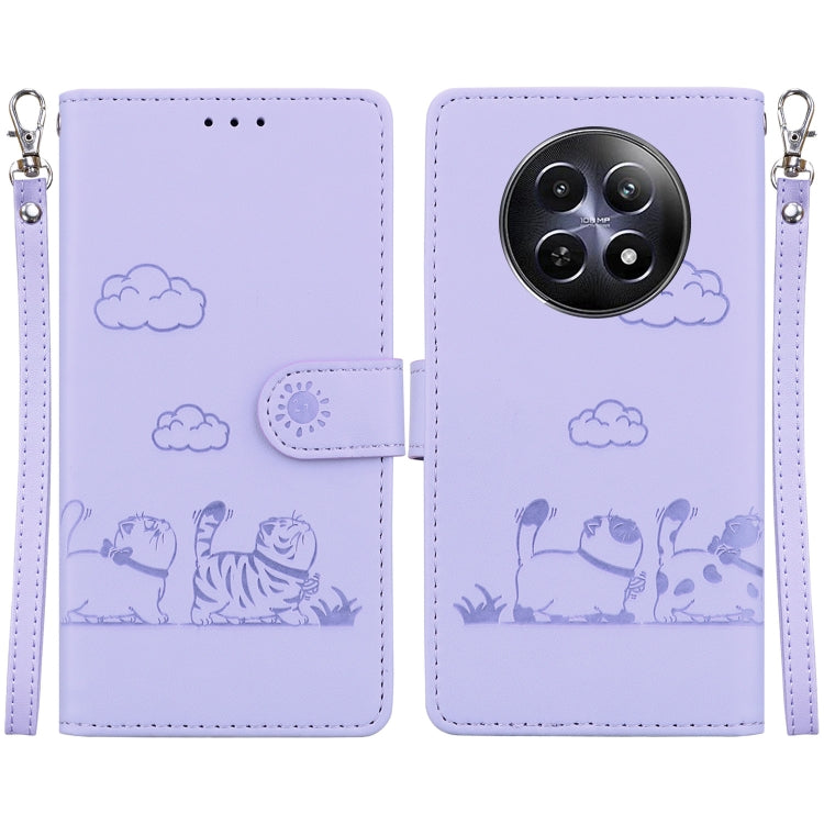 Cute Cats RFID Leather Phone Case, For Realme C100 4G / C100i 4G, For Realme 16 5G, For Realme 16 Pro+ 5G, For Realme 16 Pro 5G, For Realme 15T 5G, For Realme Narzo 80 Lite 4G / C71 India, For Realme 15 5G / Realme 15 Pro 5G, For Realme 14             ...