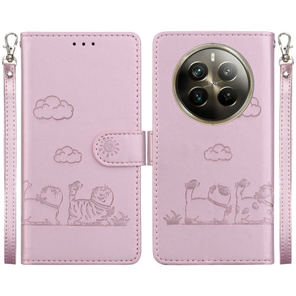 Cute Cats RFID Leather Phone Case, For Realme 12+, For Realme C53, For Realme 12 Pro+ Global, For Realme C67 4G Global, For Realme 11 Pro 5G, For Realme C65 4G, For Realme C55, For Realme V23