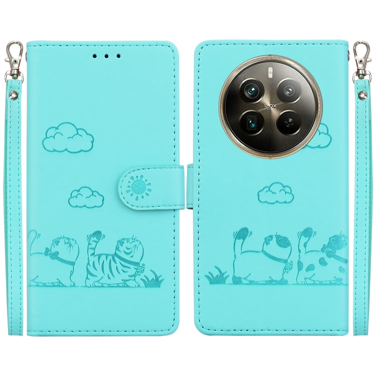 Cute Cats RFID Leather Phone Case, For Realme 12+, For Realme C53, For Realme 12 Pro+ Global, For Realme C67 4G Global, For Realme 11 Pro 5G, For Realme C65 4G, For Realme C55, For Realme V23