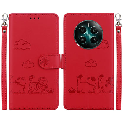 Cute Cats RFID Leather Phone Case, For Realme 12+, For Realme C53, For Realme 12 Pro+ Global, For Realme C67 4G Global, For Realme 11 Pro 5G, For Realme C65 4G, For Realme C55, For Realme V23