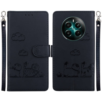 Cute Cats RFID Leather Phone Case, For Realme 12+, For Realme C53, For Realme 12 Pro+ Global, For Realme C67 4G Global, For Realme 11 Pro 5G, For Realme C65 4G, For Realme C55, For Realme V23