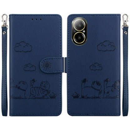 Cute Cats RFID Leather Phone Case, For Realme 12+, For Realme C53, For Realme 12 Pro+ Global, For Realme C67 4G Global, For Realme 11 Pro 5G, For Realme C65 4G, For Realme C55, For Realme V23