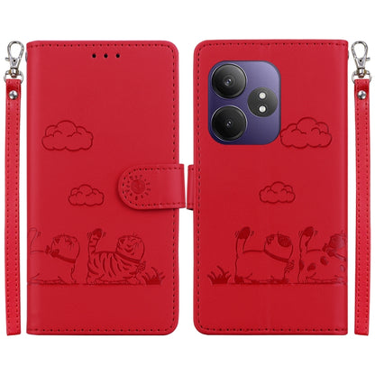 Cute Cats RFID Leather Phone Case, For Realme C100 4G / C100i 4G, For Realme 16 5G, For Realme 16 Pro+ 5G, For Realme 16 Pro 5G, For Realme 15T 5G, For Realme Narzo 80 Lite 4G / C71 India, For Realme 15 5G / Realme 15 Pro 5G, For Realme 14             ...