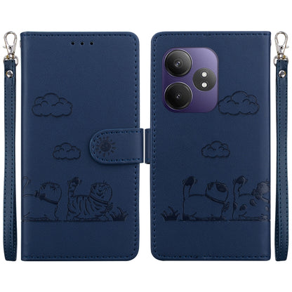 Cute Cats RFID Leather Phone Case, For Realme C100 4G / C100i 4G, For Realme 16 5G, For Realme 16 Pro+ 5G, For Realme 16 Pro 5G, For Realme 15T 5G, For Realme Narzo 80 Lite 4G / C71 India, For Realme 15 5G / Realme 15 Pro 5G, For Realme 14             ...