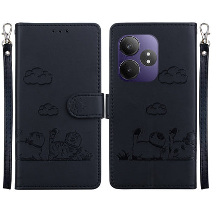 Cute Cats RFID Leather Phone Case, For Realme C100 4G / C100i 4G, For Realme 16 5G, For Realme 16 Pro+ 5G, For Realme 16 Pro 5G, For Realme 15T 5G, For Realme Narzo 80 Lite 4G / C71 India, For Realme 15 5G / Realme 15 Pro 5G, For Realme 14             ...