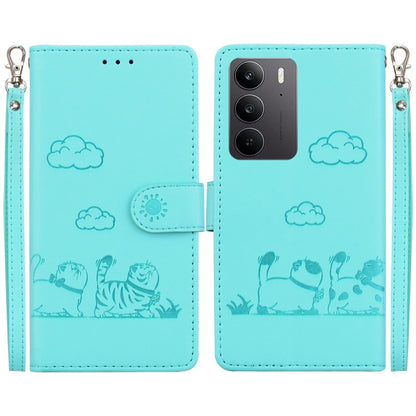 Cute Cats RFID Leather Phone Case, For Realme C100 4G / C100i 4G, For Realme 16 5G, For Realme 16 Pro+ 5G, For Realme 16 Pro 5G, For Realme 15T 5G, For Realme Narzo 80 Lite 4G / C71 India, For Realme 15 5G / Realme 15 Pro 5G, For Realme 14             ...