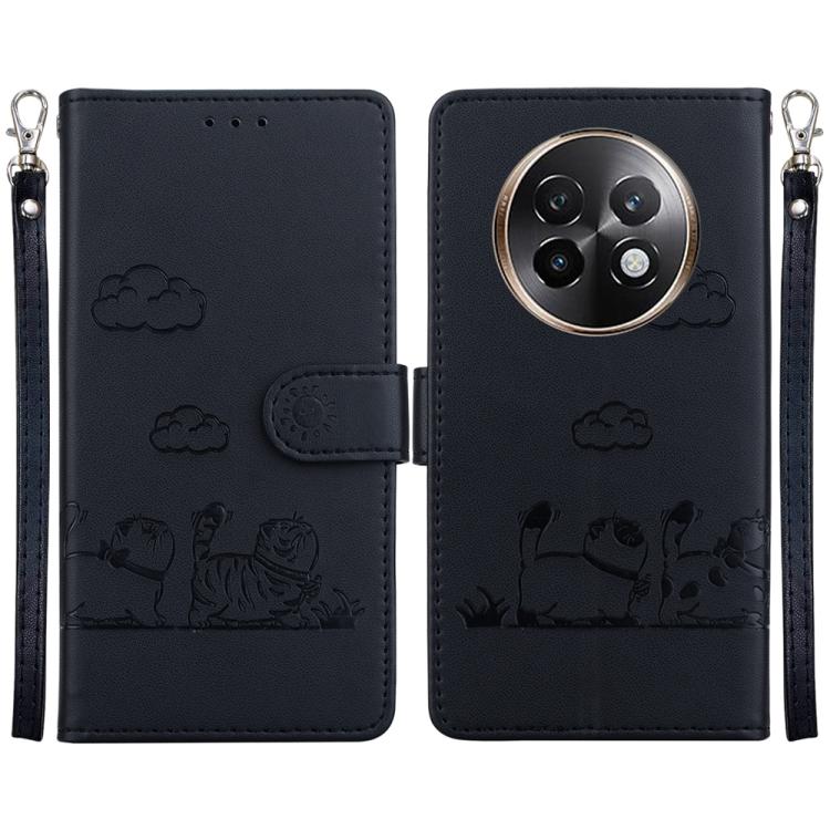 Cute Cats RFID Leather Phone Case, For Realme C100 4G / C100i 4G, For Realme 16 5G, For Realme 16 Pro+ 5G, For Realme 16 Pro 5G, For Realme 15T 5G, For Realme Narzo 80 Lite 4G / C71 India, For Realme 15 5G / Realme 15 Pro 5G, For Realme 14             ...