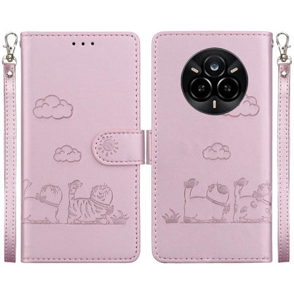 Cute Cats RFID Leather Phone Case, For Realme C100 4G / C100i 4G, For Realme 16 5G, For Realme 16 Pro+ 5G, For Realme 16 Pro 5G, For Realme 15T 5G, For Realme Narzo 80 Lite 4G / C71 India, For Realme 15 5G / Realme 15 Pro 5G, For Realme 14             ...