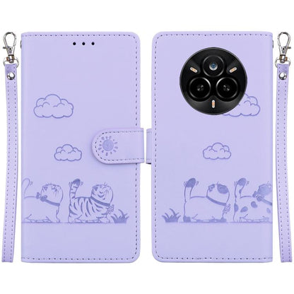 Cute Cats RFID Leather Phone Case, For Realme C100 4G / C100i 4G, For Realme 16 5G, For Realme 16 Pro+ 5G, For Realme 16 Pro 5G, For Realme 15T 5G, For Realme Narzo 80 Lite 4G / C71 India, For Realme 15 5G / Realme 15 Pro 5G, For Realme 14             ...