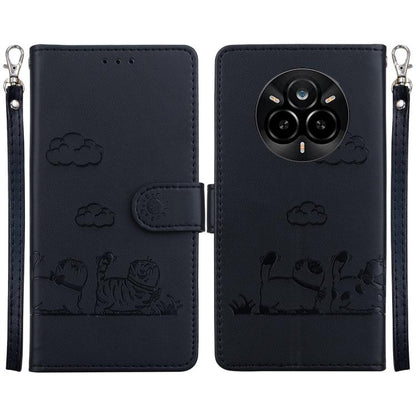 Cute Cats RFID Leather Phone Case, For Realme C100 4G / C100i 4G, For Realme 16 5G, For Realme 16 Pro+ 5G, For Realme 16 Pro 5G, For Realme 15T 5G, For Realme Narzo 80 Lite 4G / C71 India, For Realme 15 5G / Realme 15 Pro 5G, For Realme 14             ...