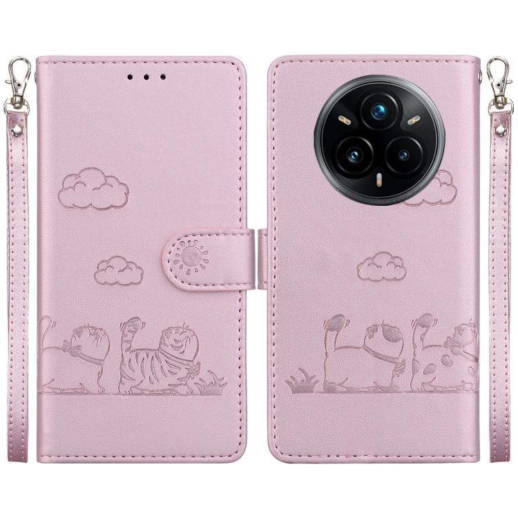 Cute Cats RFID Leather Phone Case, For Realme C100 4G / C100i 4G, For Realme 16 5G, For Realme 16 Pro+ 5G, For Realme 16 Pro 5G, For Realme 15T 5G, For Realme Narzo 80 Lite 4G / C71 India, For Realme 15 5G / Realme 15 Pro 5G, For Realme 14             ...