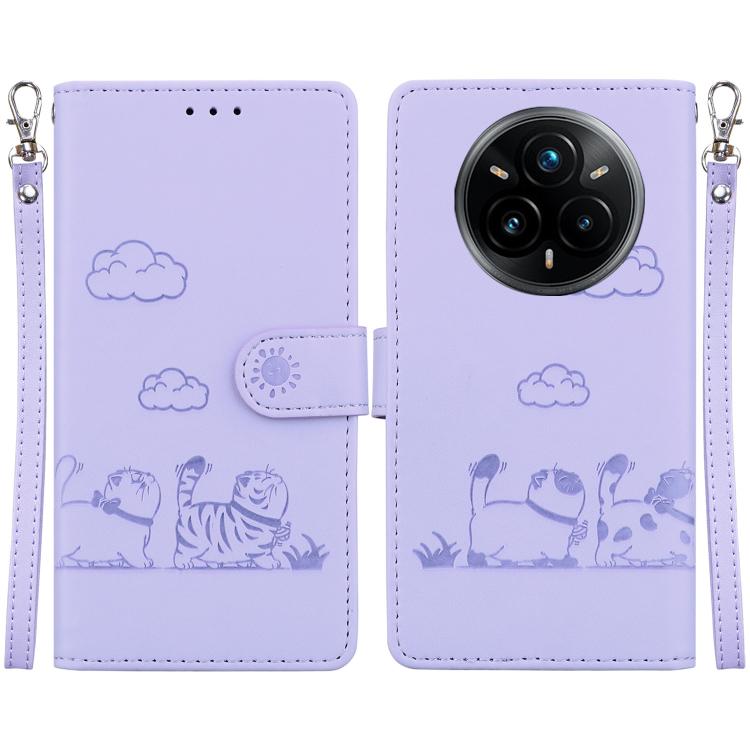 Cute Cats RFID Leather Phone Case, For Realme C100 4G / C100i 4G, For Realme 16 5G, For Realme 16 Pro+ 5G, For Realme 16 Pro 5G, For Realme 15T 5G, For Realme Narzo 80 Lite 4G / C71 India, For Realme 15 5G / Realme 15 Pro 5G, For Realme 14             ...