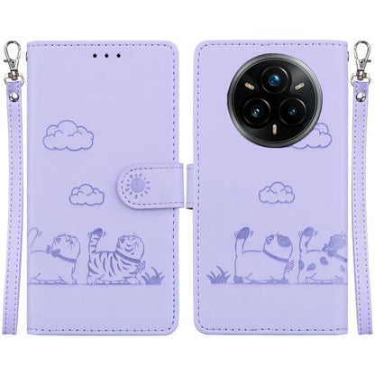 Cute Cats RFID Leather Phone Case, For Realme C100 4G / C100i 4G, For Realme 16 5G, For Realme 16 Pro+ 5G, For Realme 16 Pro 5G, For Realme 15T 5G, For Realme Narzo 80 Lite 4G / C71 India, For Realme 15 5G / Realme 15 Pro 5G, For Realme 14             ...
