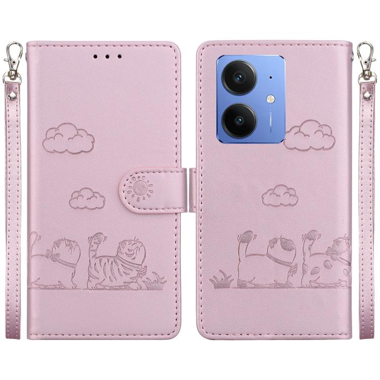 Cute Cats RFID Leather Phone Case, For Realme C100 4G / C100i 4G, For Realme 16 5G, For Realme 16 Pro+ 5G, For Realme 16 Pro 5G, For Realme 15T 5G, For Realme Narzo 80 Lite 4G / C71 India, For Realme 15 5G / Realme 15 Pro 5G, For Realme 14             ...