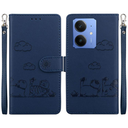 Cute Cats RFID Leather Phone Case, For Realme C100 4G / C100i 4G, For Realme 16 5G, For Realme 16 Pro+ 5G, For Realme 16 Pro 5G, For Realme 15T 5G, For Realme Narzo 80 Lite 4G / C71 India, For Realme 15 5G / Realme 15 Pro 5G, For Realme 14             ...