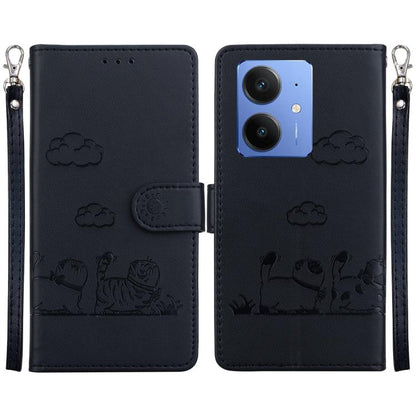 Cute Cats RFID Leather Phone Case, For Realme C100 4G / C100i 4G, For Realme 16 5G, For Realme 16 Pro+ 5G, For Realme 16 Pro 5G, For Realme 15T 5G, For Realme Narzo 80 Lite 4G / C71 India, For Realme 15 5G / Realme 15 Pro 5G, For Realme 14             ...