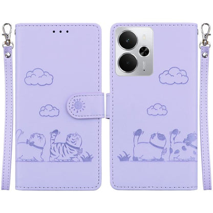 Cute Cats RFID Leather Phone Case, For Realme C100 4G / C100i 4G, For Realme 16 5G, For Realme 16 Pro+ 5G, For Realme 16 Pro 5G, For Realme 15T 5G, For Realme Narzo 80 Lite 4G / C71 India, For Realme 15 5G / Realme 15 Pro 5G, For Realme 14             ...