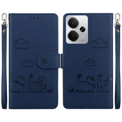 Cute Cats RFID Leather Phone Case, For Realme C100 4G / C100i 4G, For Realme 16 5G, For Realme 16 Pro+ 5G, For Realme 16 Pro 5G, For Realme 15T 5G, For Realme Narzo 80 Lite 4G / C71 India, For Realme 15 5G / Realme 15 Pro 5G, For Realme 14             ...