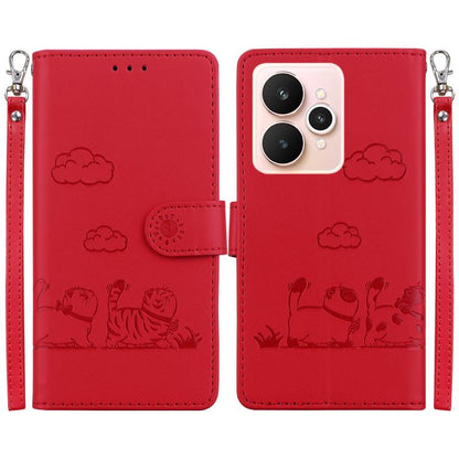 Cute Cats RFID Leather Phone Case, For Realme C100 4G / C100i 4G, For Realme 16 5G, For Realme 16 Pro+ 5G, For Realme 16 Pro 5G, For Realme 15T 5G, For Realme Narzo 80 Lite 4G / C71 India, For Realme 15 5G / Realme 15 Pro 5G, For Realme 14             ...