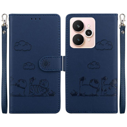 Cute Cats RFID Leather Phone Case, For Realme C100 4G / C100i 4G, For Realme 16 5G, For Realme 16 Pro+ 5G, For Realme 16 Pro 5G, For Realme 15T 5G, For Realme Narzo 80 Lite 4G / C71 India, For Realme 15 5G / Realme 15 Pro 5G, For Realme 14             ...