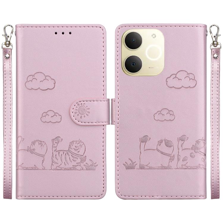 Cute Cats RFID Leather Phone Case, For Realme C100 4G / C100i 4G, For Realme 16 5G, For Realme 16 Pro+ 5G, For Realme 16 Pro 5G, For Realme 15T 5G, For Realme Narzo 80 Lite 4G / C71 India, For Realme 15 5G / Realme 15 Pro 5G, For Realme 14             ...