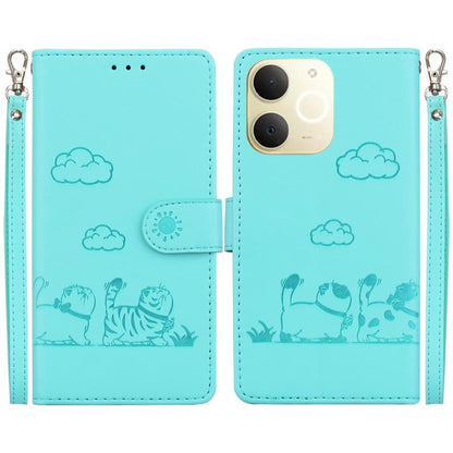 Cute Cats RFID Leather Phone Case, For Realme C100 4G / C100i 4G, For Realme 16 5G, For Realme 16 Pro+ 5G, For Realme 16 Pro 5G, For Realme 15T 5G, For Realme Narzo 80 Lite 4G / C71 India, For Realme 15 5G / Realme 15 Pro 5G, For Realme 14             ...