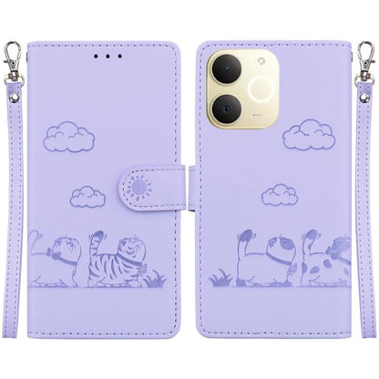 Cute Cats RFID Leather Phone Case, For Realme C100 4G / C100i 4G, For Realme 16 5G, For Realme 16 Pro+ 5G, For Realme 16 Pro 5G, For Realme 15T 5G, For Realme Narzo 80 Lite 4G / C71 India, For Realme 15 5G / Realme 15 Pro 5G, For Realme 14             ...