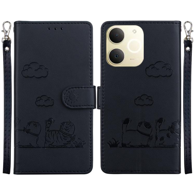 Cute Cats RFID Leather Phone Case, For Realme C100 4G / C100i 4G, For Realme 16 5G, For Realme 16 Pro+ 5G, For Realme 16 Pro 5G, For Realme 15T 5G, For Realme Narzo 80 Lite 4G / C71 India, For Realme 15 5G / Realme 15 Pro 5G, For Realme 14             ...