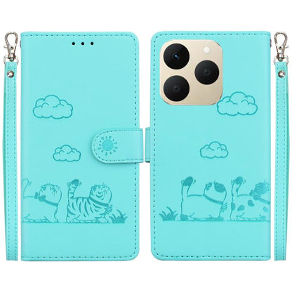 Cute Cats RFID Leather Phone Case, For Realme C100 4G / C100i 4G, For Realme 16 5G, For Realme 16 Pro+ 5G, For Realme 16 Pro 5G, For Realme 15T 5G, For Realme Narzo 80 Lite 4G / C71 India, For Realme 15 5G / Realme 15 Pro 5G, For Realme 14             ...