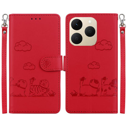 Cute Cats RFID Leather Phone Case, For Realme C100 4G / C100i 4G, For Realme 16 5G, For Realme 16 Pro+ 5G, For Realme 16 Pro 5G, For Realme 15T 5G, For Realme Narzo 80 Lite 4G / C71 India, For Realme 15 5G / Realme 15 Pro 5G, For Realme 14             ...
