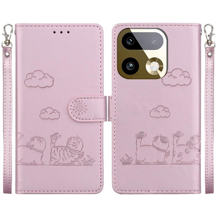 Cute Cats RFID Leather Phone Case, For Realme C100 4G / C100i 4G, For Realme 16 5G, For Realme 16 Pro+ 5G, For Realme 16 Pro 5G, For Realme 15T 5G, For Realme Narzo 80 Lite 4G / C71 India, For Realme 15 5G / Realme 15 Pro 5G, For Realme 14             ...