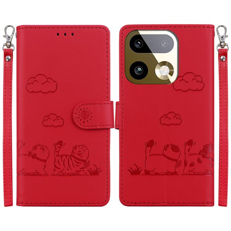 Cute Cats RFID Leather Phone Case, For Realme C100 4G / C100i 4G, For Realme 16 5G, For Realme 16 Pro+ 5G, For Realme 16 Pro 5G, For Realme 15T 5G, For Realme Narzo 80 Lite 4G / C71 India, For Realme 15 5G / Realme 15 Pro 5G, For Realme 14             ...