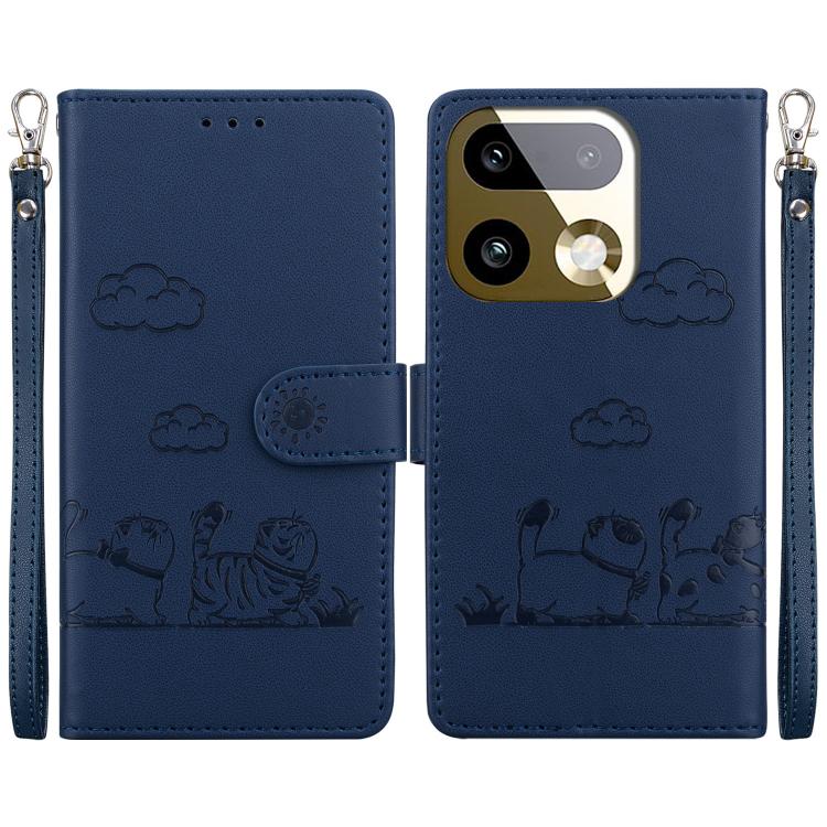 Cute Cats RFID Leather Phone Case, For Realme C100 4G / C100i 4G, For Realme 16 5G, For Realme 16 Pro+ 5G, For Realme 16 Pro 5G, For Realme 15T 5G, For Realme Narzo 80 Lite 4G / C71 India, For Realme 15 5G / Realme 15 Pro 5G, For Realme 14             ...