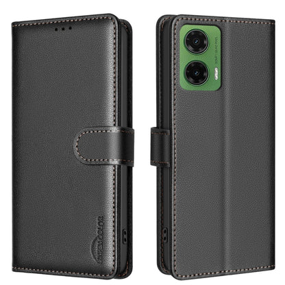 Litchi Texture RFID Anti-theft Leather Phone Case, For Motorola Moto G37 Power 5G, For Motorola Moto G67 5G/G77 5G, For Motorola Edge 70 Fusion 5G, For Motorola Moto G86 5G, For Motorola Moto G56 5G, For Motorola Edge 60 Pro, For Motorola Edge 60 Fusio...