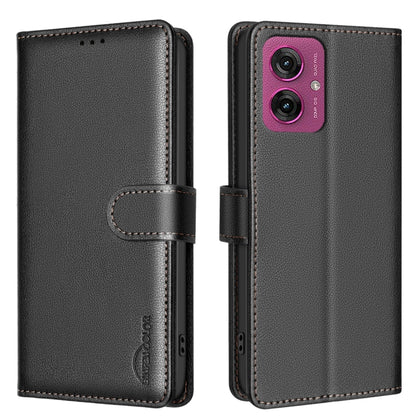 Litchi Texture RFID Anti-theft Leather Phone Case, For Motorola Moto G37 Power 5G, For Motorola Moto G67 5G/G77 5G, For Motorola Edge 70 Fusion 5G, For Motorola Moto G86 5G, For Motorola Moto G56 5G, For Motorola Edge 60 Pro, For Motorola Edge 60 Fusio...