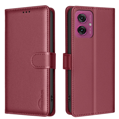 Litchi Texture RFID Anti-theft Leather Phone Case, For Motorola Moto G37 Power 5G, For Motorola Moto G67 5G/G77 5G, For Motorola Edge 70 Fusion 5G, For Motorola Moto G86 5G, For Motorola Moto G56 5G, For Motorola Edge 60 Pro, For Motorola Edge 60 Fusio...