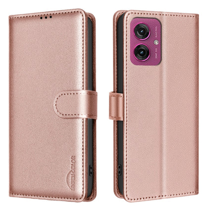 Litchi Texture RFID Anti-theft Leather Phone Case, For Motorola Moto G37 Power 5G, For Motorola Moto G67 5G/G77 5G, For Motorola Edge 70 Fusion 5G, For Motorola Moto G86 5G, For Motorola Moto G56 5G, For Motorola Edge 60 Pro, For Motorola Edge 60 Fusio...